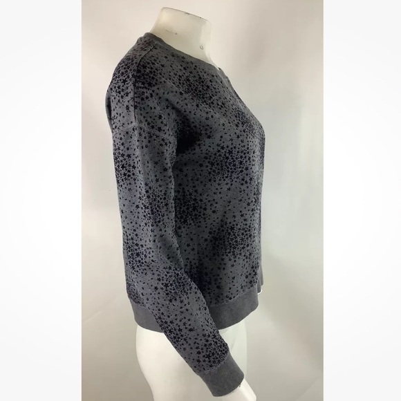 Boden Sz XS Arabella Starburst Print Sweatshirt Gray Drop Shoulder Pullover - Picture 4 of 7